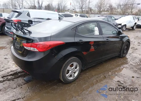 2012 Hyundai Elantra Gls (Ulsan Plant) from USA, damaged, VIN KMHDH4AE4CU281840